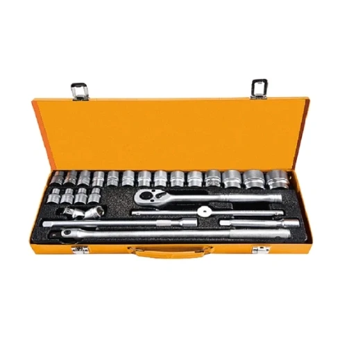24PCS 1/2″ Socket Set – Heavy-Duty Ratchet Wrench & Tool Kit
