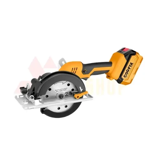 Cordless Circular Saw 140mm – Portable Wood Cutting Machine with 2.0Ah Battery & 24V Charger