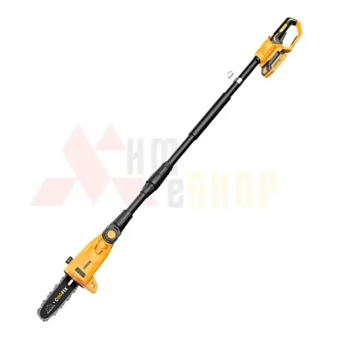 Cordless Pole Saw 8" – Telescopic Tree Pruning Chainsaw with 2.0Ah Battery & 26V Charger