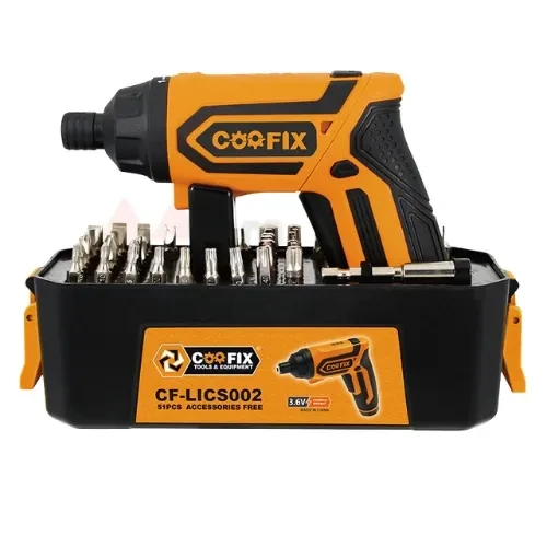 Cordless Electric Screwdriver 3.6V – 1.5Ah Rechargeable Battery (4Nm Torque, 200RPM Compact Driver)