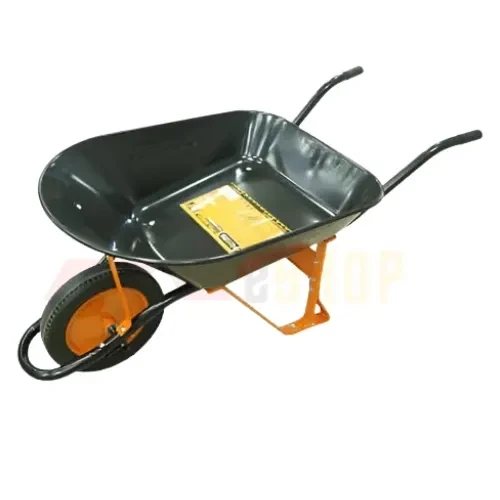 Wheel Barrow 180KG 65L – Heavy Duty Construction Trolley with Solid 16 Inch Wheel