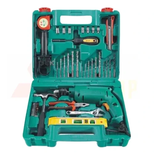 Impact Drill Toolkit 500W 13mm – Complete Electric Drill Set for Concrete, Steel and Wood
