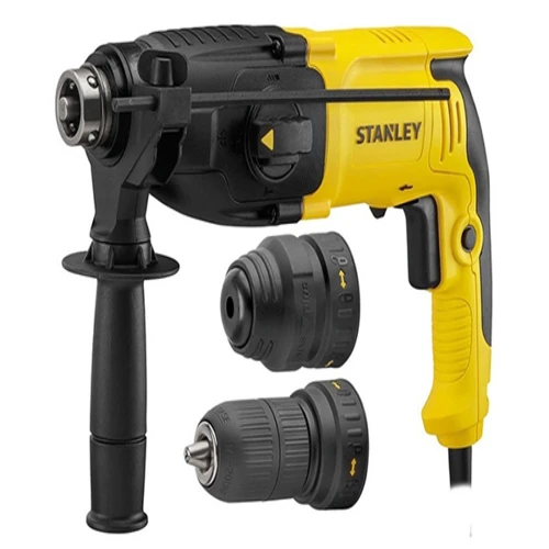 Stanley 800W 26mm SDS Plus Rotary Hammer Drill Kit 3 Mode 3.4J with Quick Change Chuck