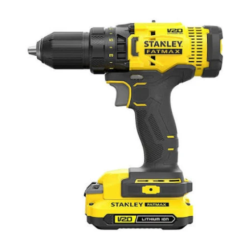 Stanley FATMAX 20V Brushless Cordless Drill & Hammer Drill Driver 60Nm 13mm with Dual 2.0Ah Batteries