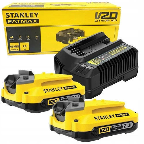 Stanley FATMAX Battery Kit, Chargers & Adapter for 12V and 20V Cordless Tools