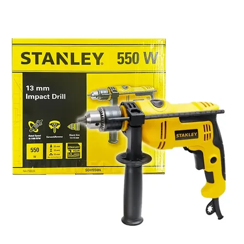Stanley 550W 13mm Percussion Hammer Drill Variable Speed